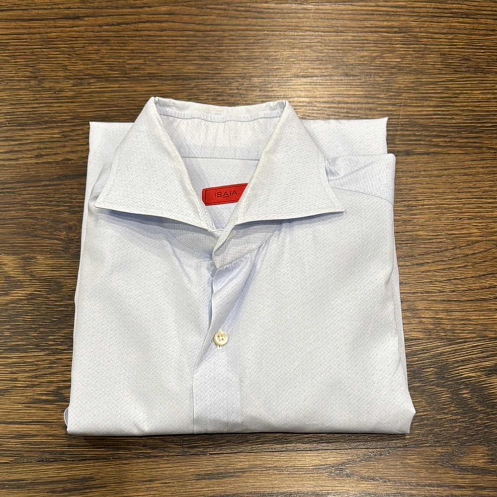 Isaia Light Blue Men's Shirt